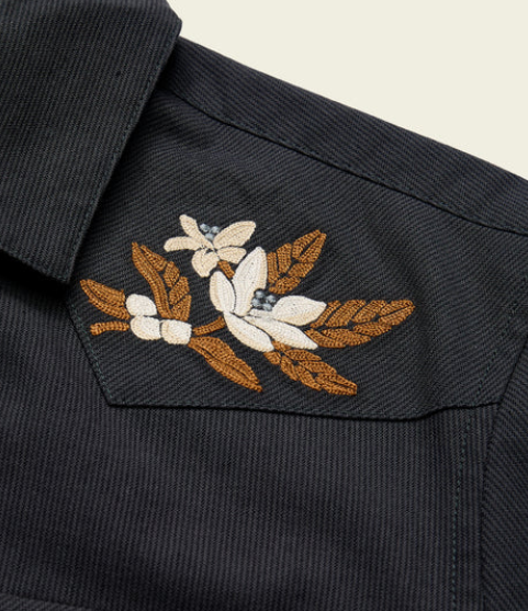 Howler Brothers Crosscut Deluxe Longsleeve-Orange Blossoms