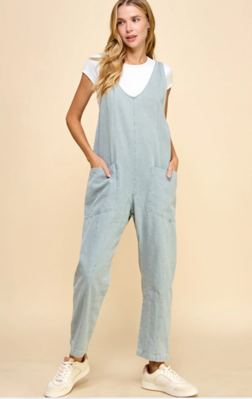 Very J Cotton Jumpsuit