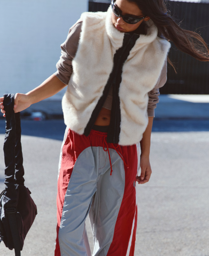 Free People Movement Afterglow Faux Fur Vest