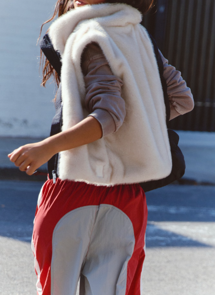 Free People Movement Afterglow Faux Fur Vest