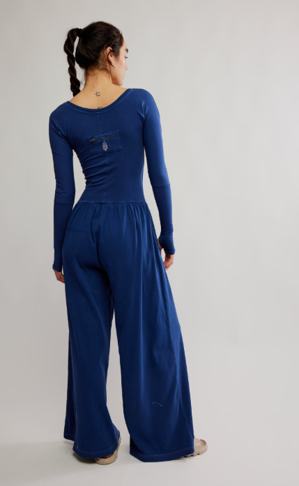 Free People Hot Shot Wide Leg Onesie