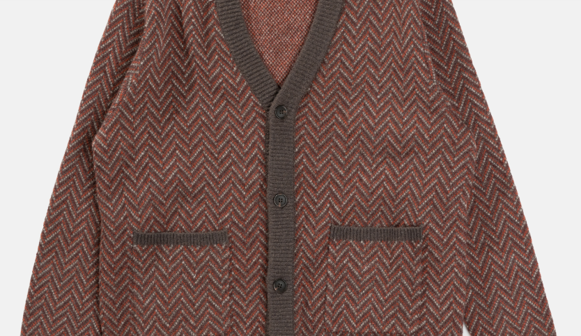 Rhythm Mohair Herringbone Cardigan