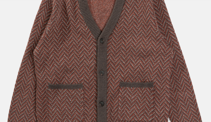 Rhythm Mohair Herringbone Cardigan