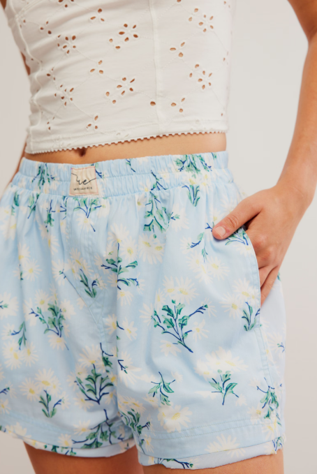 Free People Day To Day Floral Boxer