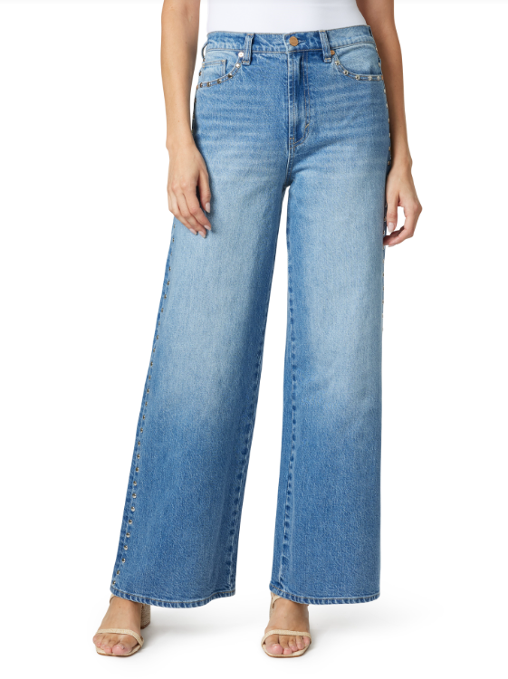 Habitual Wide Leg Slouch Jean With Studs