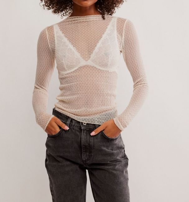 Free People Minding My Business Top