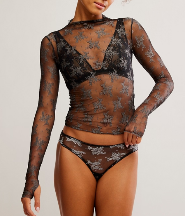 Free People Two Tone Lady Lux Top
