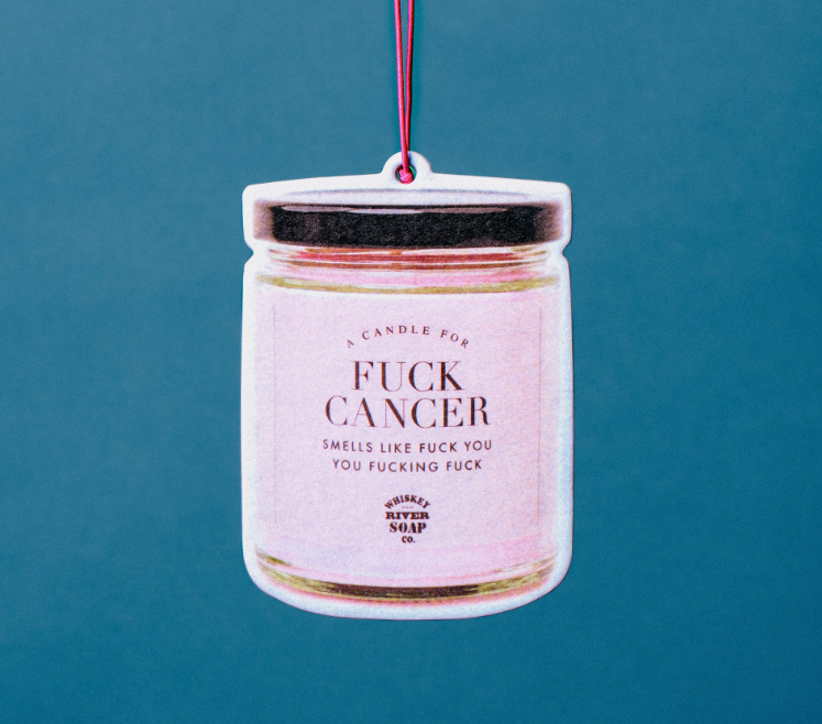 Whiskey River Soap Fuck Cancer WTF Air Freshener