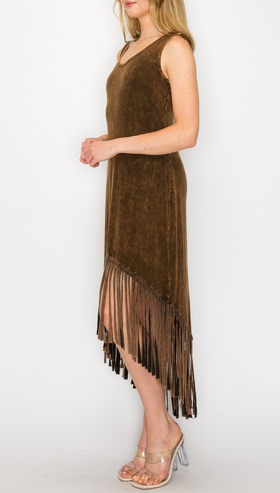 Dexterous Fringe Maxi Dress