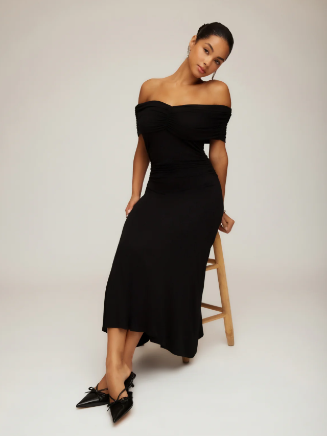 Fifteen Twenty Ella Off The Shoulder Midi Dress