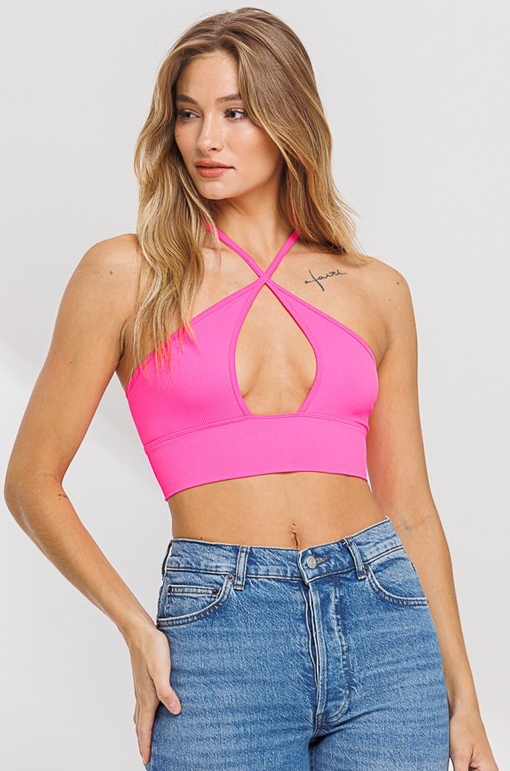 Better Be Seamless Front Cross Crop Top