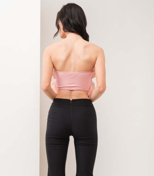 Better Be Tulle Mesh Tube Top