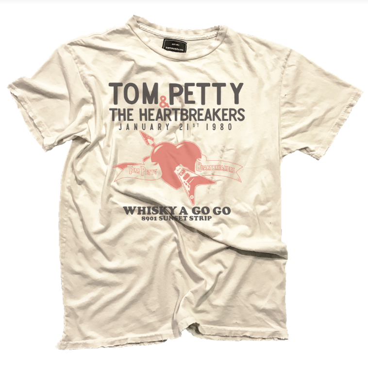 Retro Brand Tom Petty and the Heartbreakers Black Label Tee