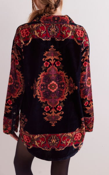 Free People One Night Velvet Top