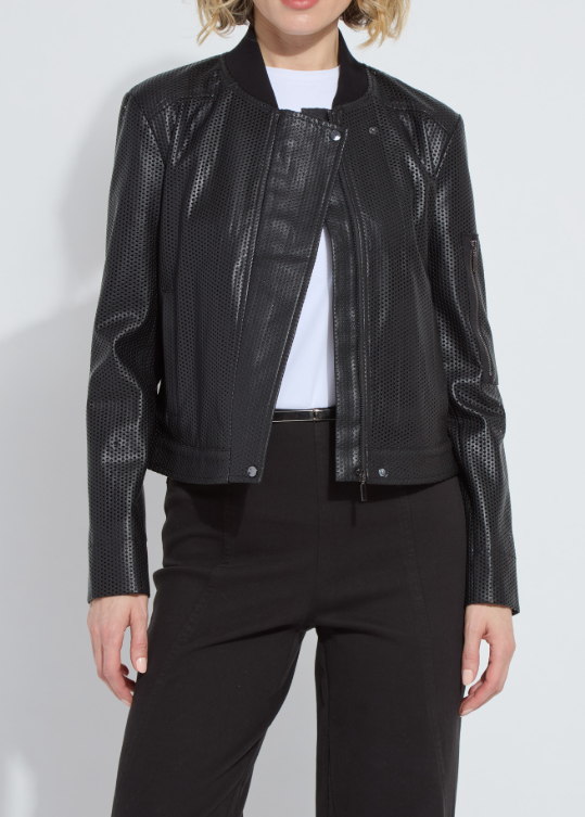 Lysse Millicent Perforated Vegan Leather Jacket