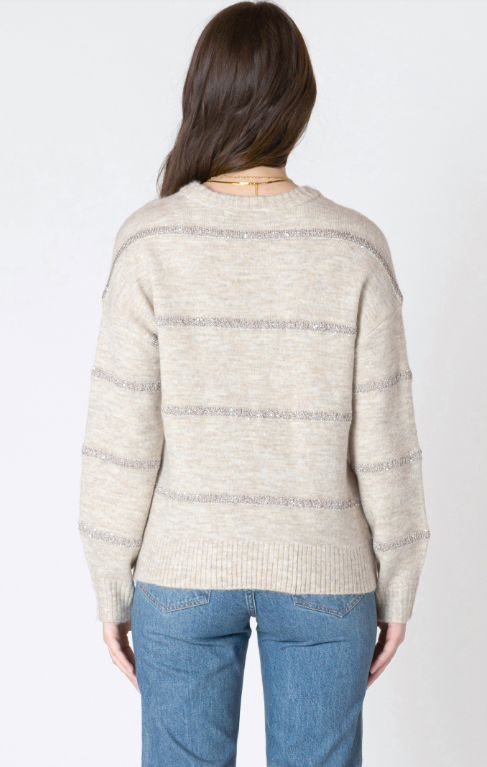 Dex Sequin Stripe Sweater