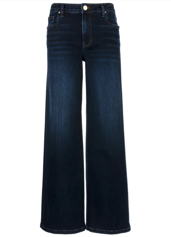 Kut High Rise Wide Leg Clean Hem Jean