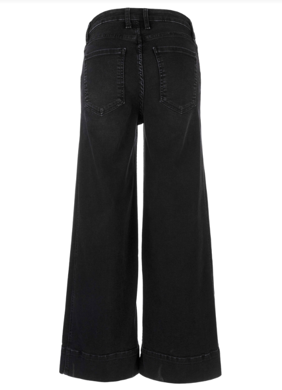 Kut Meg High Rise Fab Wide Leg Double Front Pocket with Wide Hem Jean