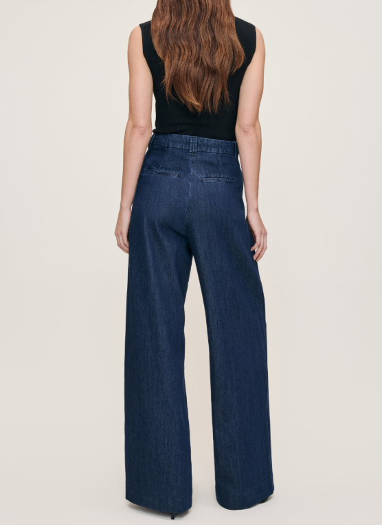 Dl1961 Hepburn Wide Leg High Rise Pleated 32'