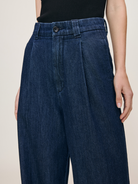 Dl1961 Hepburn Wide Leg High Rise Pleated 32'