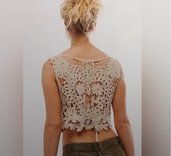 Free People Bailey Battenburg Vest