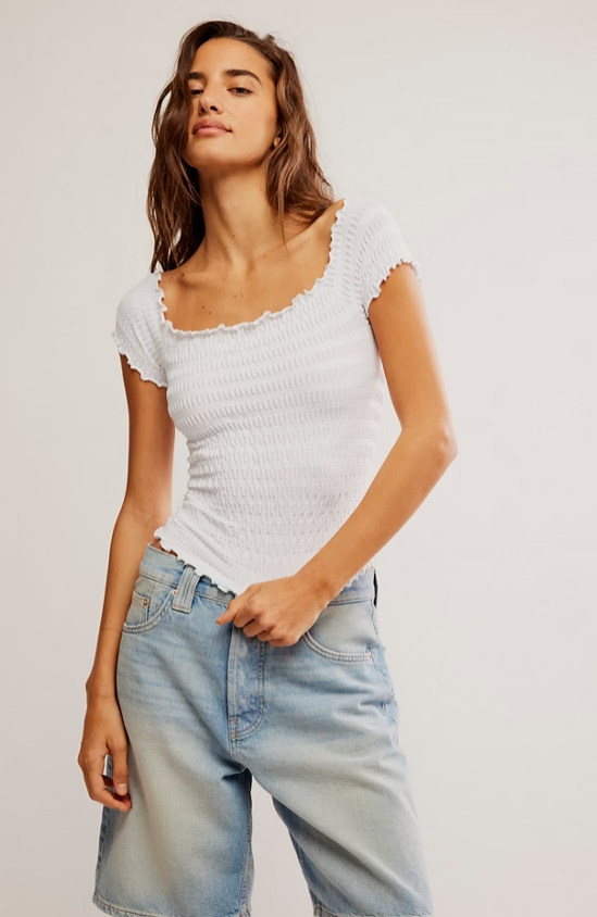 Free People Pucker Up Seamless Tee