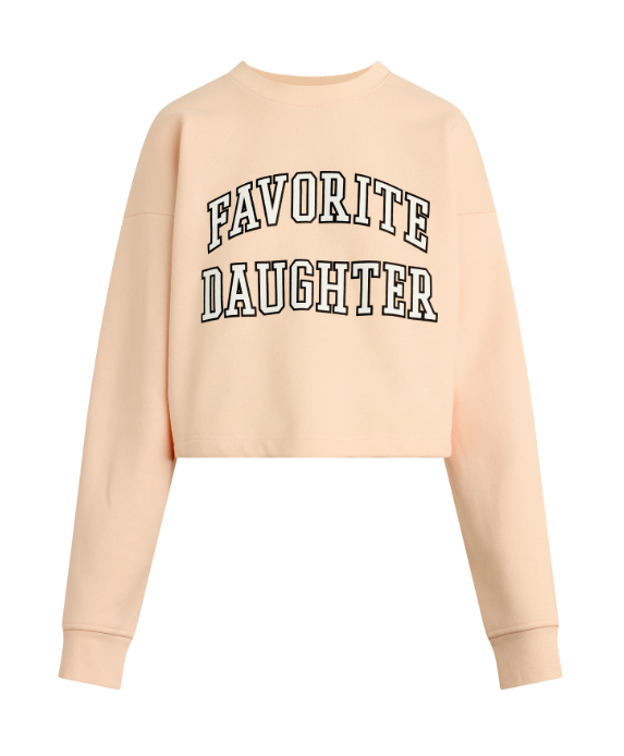 Favorite Daughter Cropped Collegiate Sweatshirt