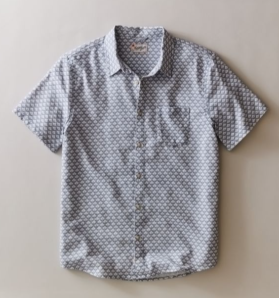 Marine Layer Short Sleeve Classic Stretch Selvage Shirt