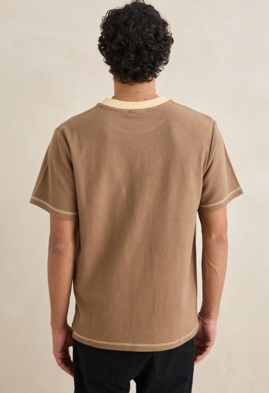 Rhythm Contrast Vintage Terry Short Sleeve T-Shirt