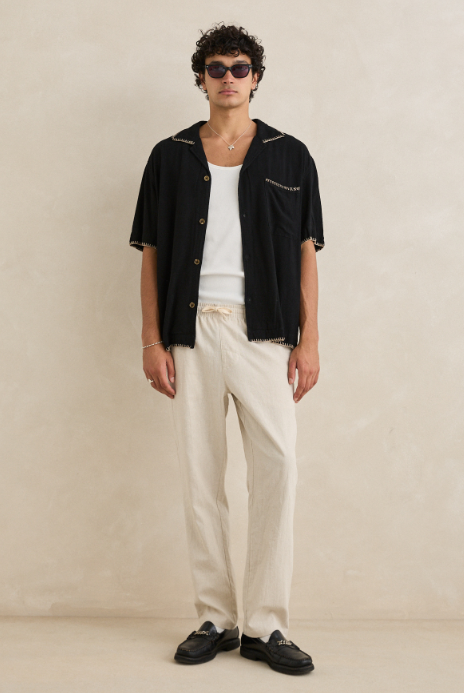 Rhythm Relaxed Whip Stitch Short Sleeve Shirt