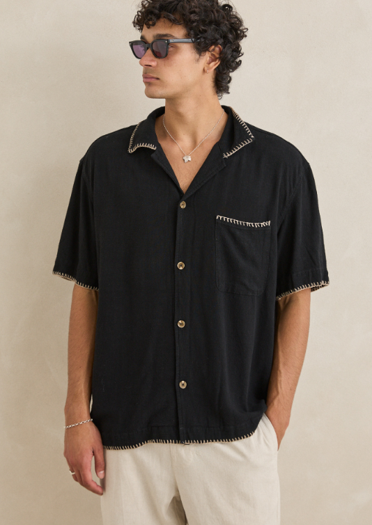 Rhythm Relaxed Whip Stitch Short Sleeve Shirt