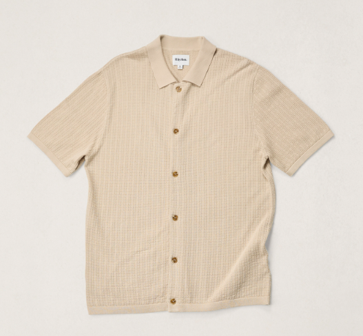 Rhythm Textured Knit Short Sleeve Shirt