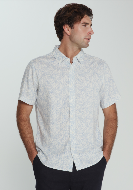 7 Diamonds Oasis Linen Botanical Shirt