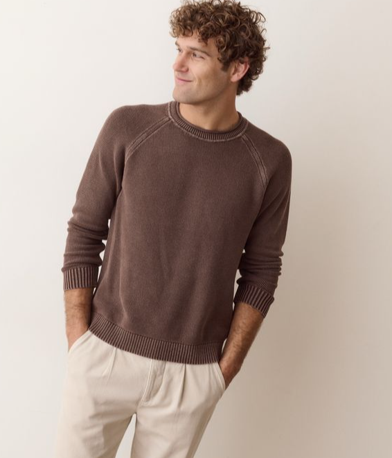 Marine Layer Garment Dye Roll Neck Sweater
