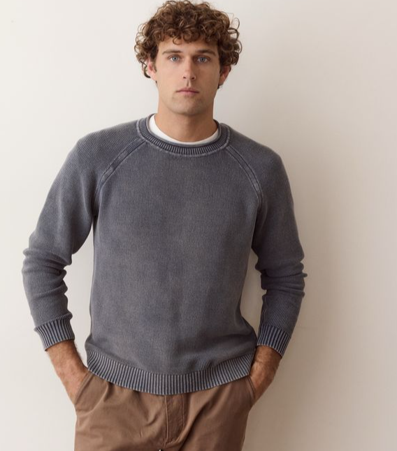 Marine Layer Garment Dye Roll Neck Sweater