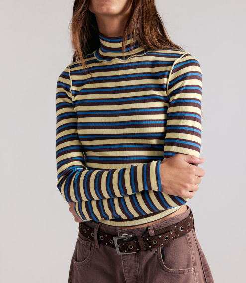 Free People Good Good Turtle Stripe Tee