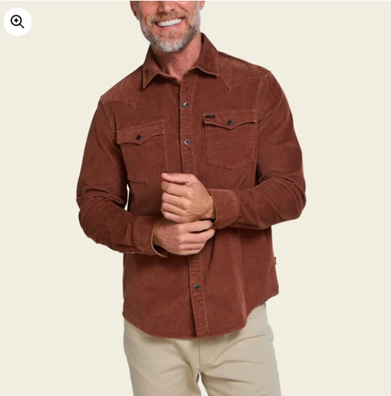 Howler Brothers Banning Corduroy Snapshirt
