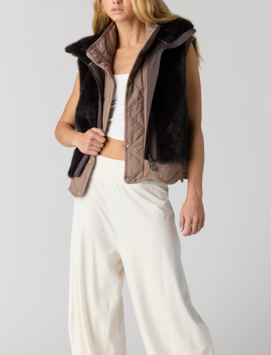 Free People Movement Afterglow Faux Fur Vest