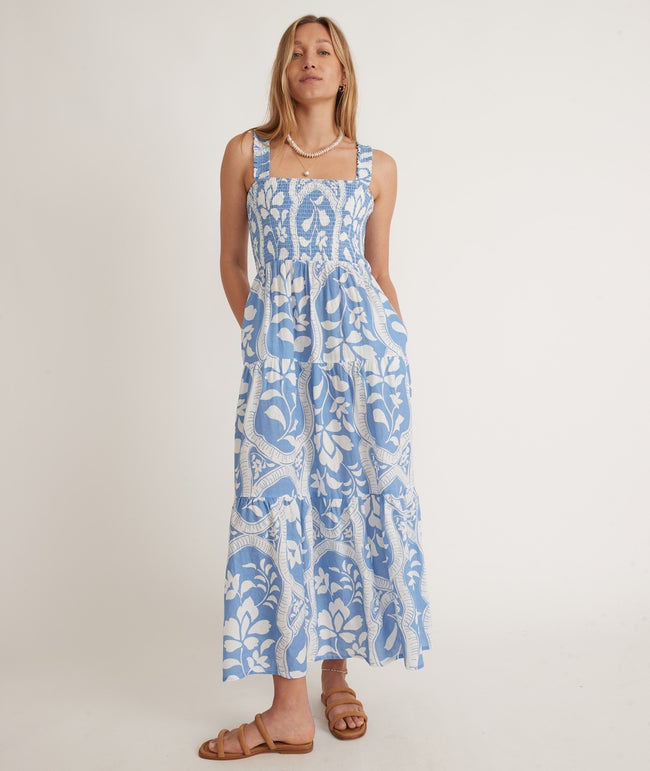 Marine Layer Selene Smocked Maxi Dress Marine Layer Selene Smocked Maxi Dress
