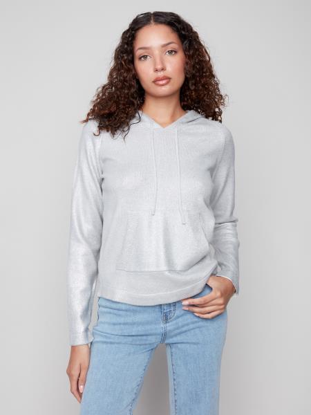 Charlie B Plush Knit Hoodie Sweater