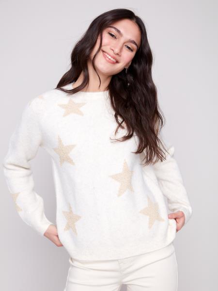 Charlie B Star Jacquard Sweater