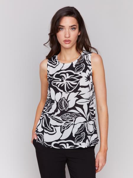 Charlie B Sleeveless Printed Top