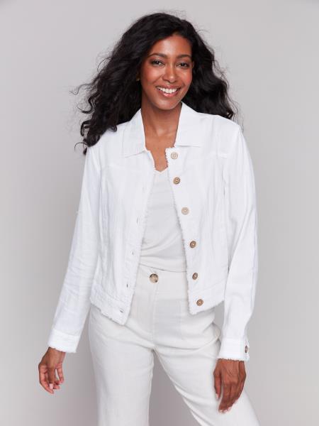 Charlie B Linen Blend Jacket