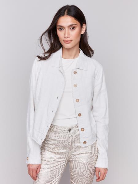 Charlie B Linen Blend Jacket