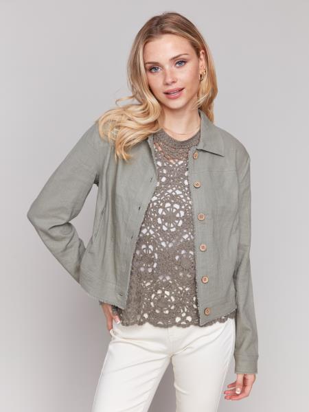 Charlie B Linen Blend Jacket