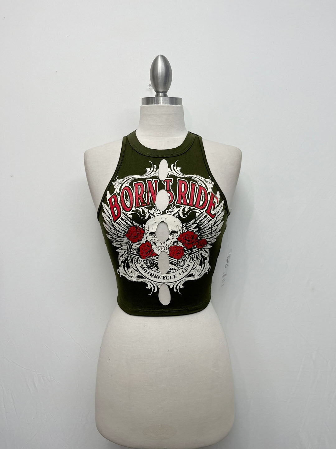 G Mini Born & Ride Skull Sleeveless Top