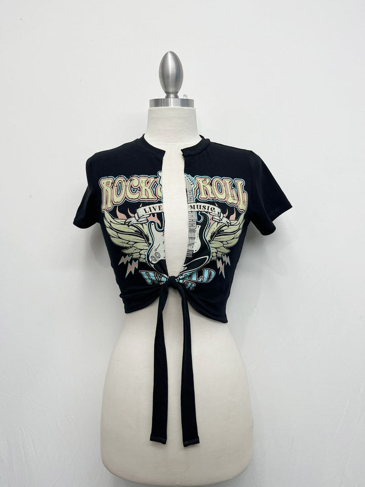 G Mini Rock N Roll Front Knot Cotton Up Top