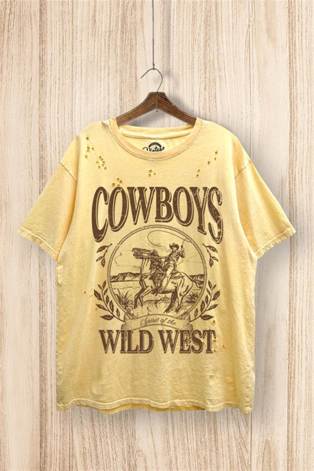 G Mini Cowboy Graphic Mineral Tee