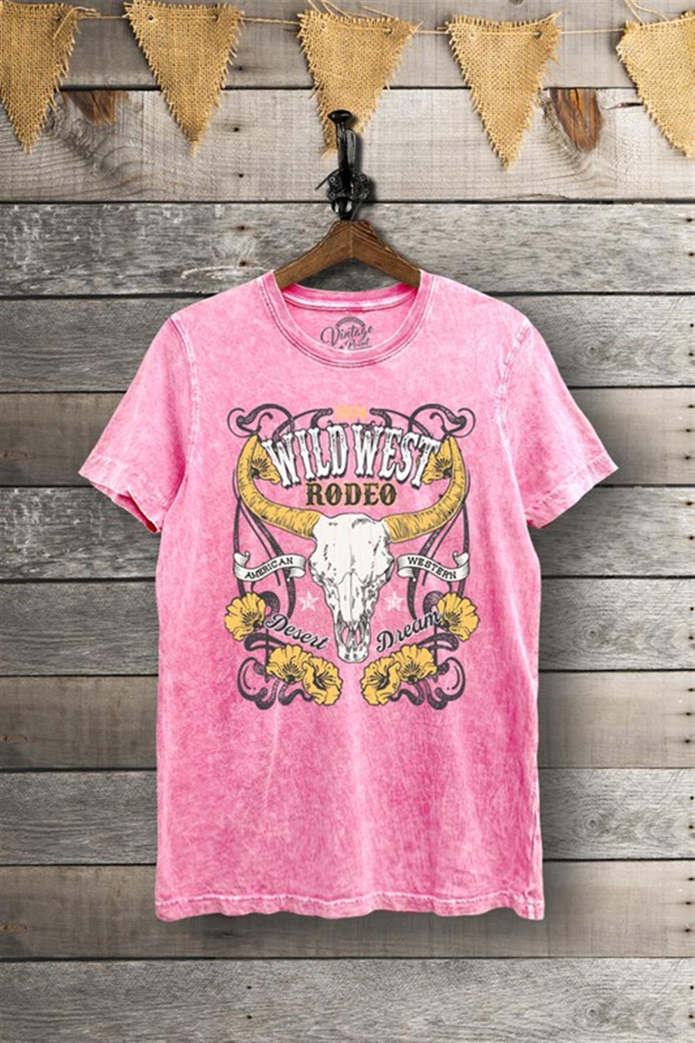 G Mini Wild West Rodeo Mineral Wash Tee