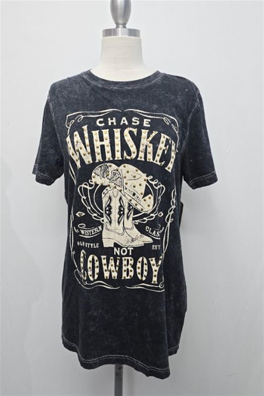 G Mini Chase Whiskey Not Cowboys Oversized Tee